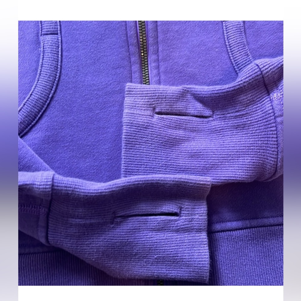 RARE- Lululemon Chakra Lotus Scuba-Sz 12- Embroidered Lotus🪷 on Hood- Purp- SE - Picture 15 of 17